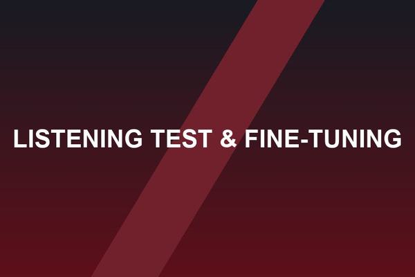 Hifi card Listening Test & Fine-Tuning